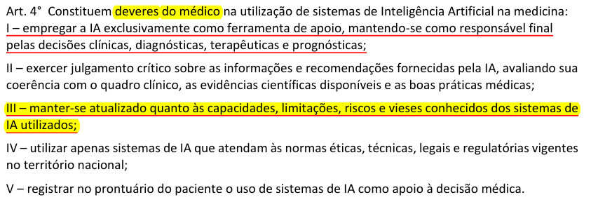 Resolução do CFM - deveres