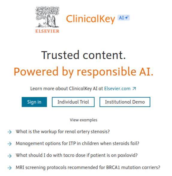 Logo da ClinicalKey AI+
