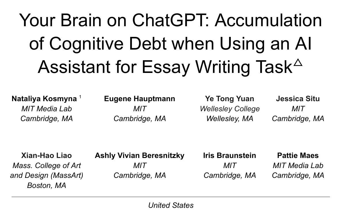 Your brain on LLM