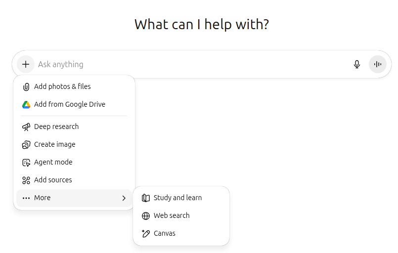 Interface ChatGPT