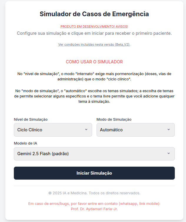 Simulador de Casos Clínicos